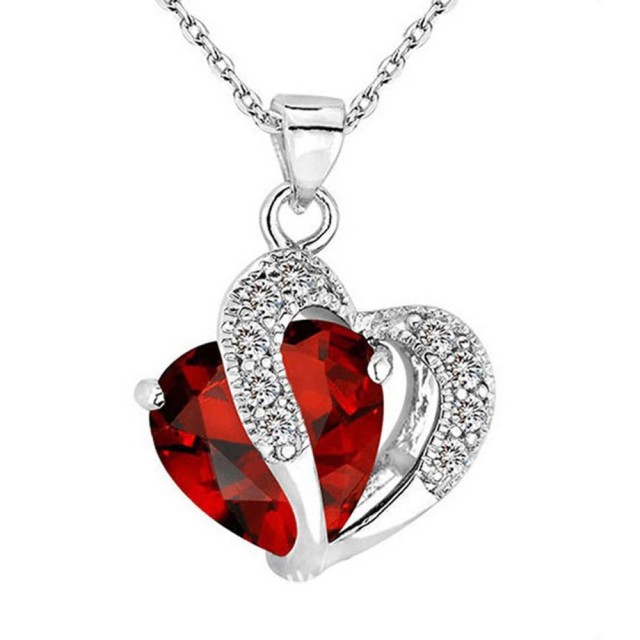 Verižica Heart, rdeče barve