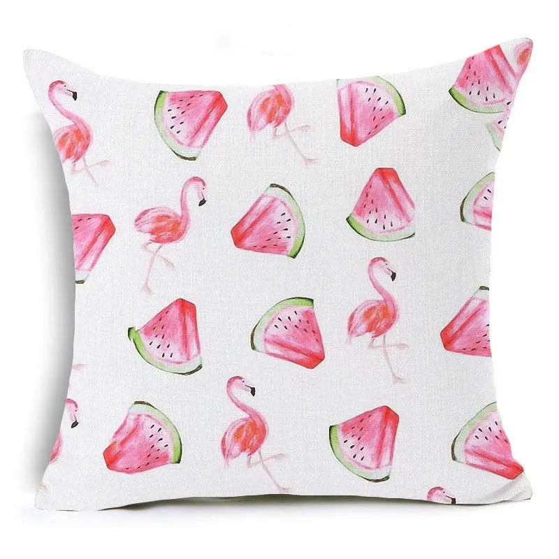 Okrasna blazina FLAMINGO z lubenico, pisana